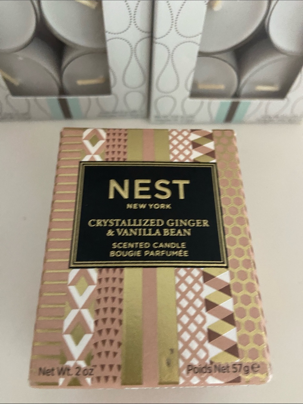 NEST Fragrances White Tea & Rosemary Tea Light Candles - Set of 2 (White) - Picture 15 of 16